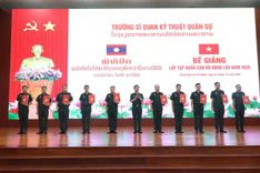 Trường Sĩ quan Kỹ thuật quân sự bế giảng lớp tập huấn cán bộ Quân đội nhân dân Lào năm 2026