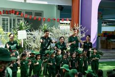 Cán bộ, học viên, nhân viên, chiến sĩ Trường Sĩ quan Kỹ thuật Quân sự phối hợp tổ chức hoạt động “Bé là chiến sĩ tí hon”
